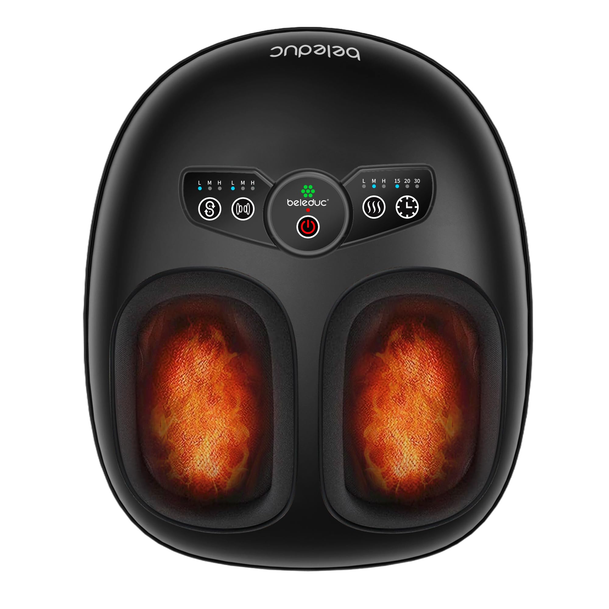 Beleduc foot massager with heat and shiatsu for deep relaxation.