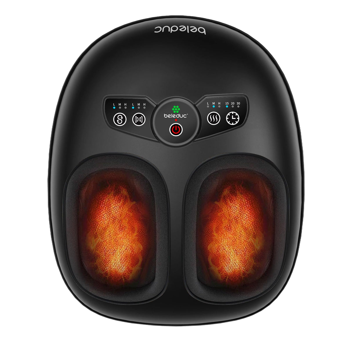 Beleduc foot massager with heat and shiatsu for deep relaxation.