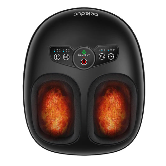 Beleduc foot massager with heat and shiatsu for deep relaxation.