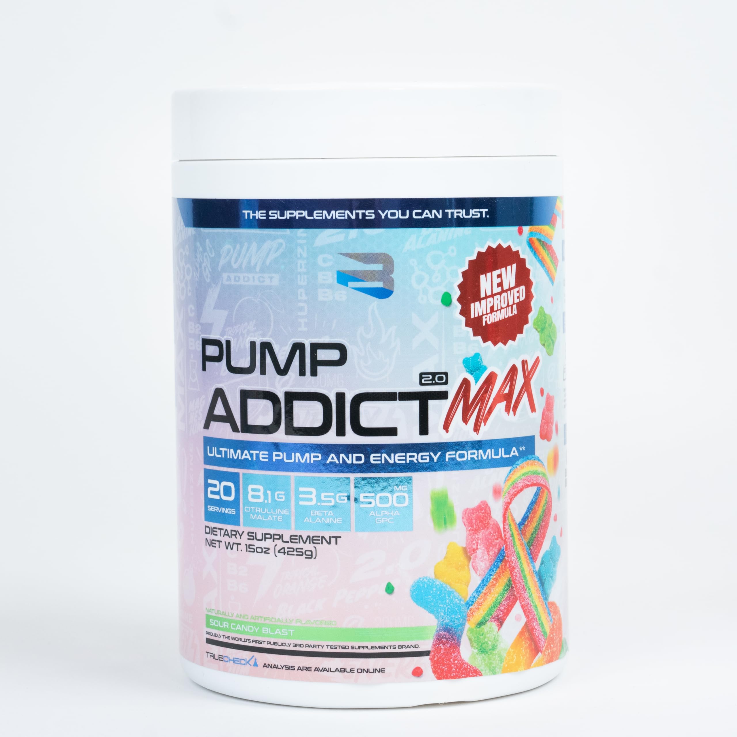 Believe Supplements Pump Addict Max alpha-gpc-focus enhances mental sharpness during workouts