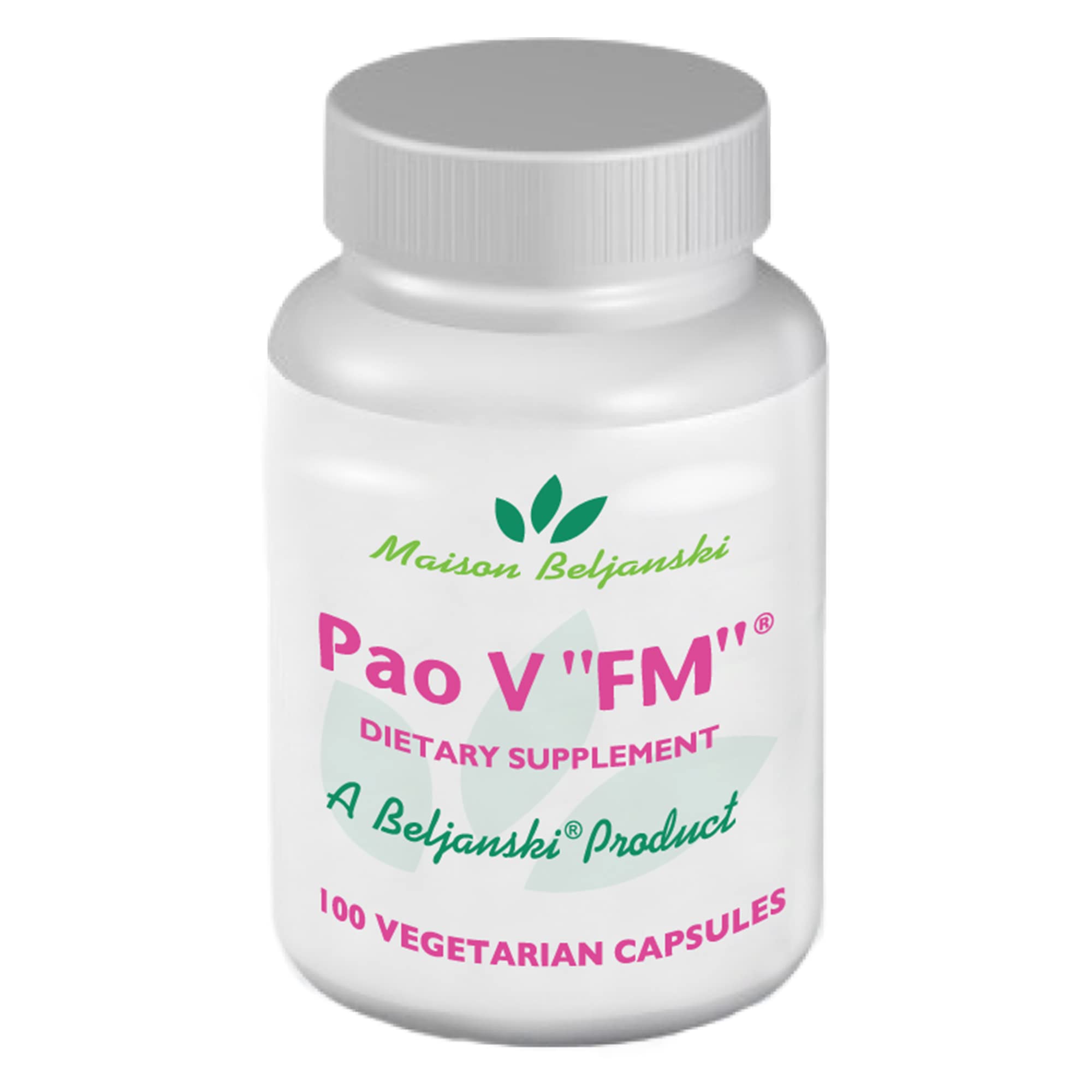 Beljanski Pao V FM bottle front for premium natural wellness support