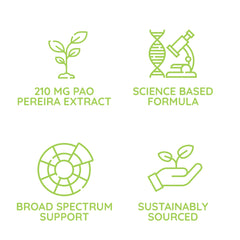 Beljanski Pao V FM vegetarian label emphasizes vegan-friendly formulation