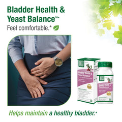 Bell Bladder Health & Yeast Balance box packaging on a clean surface.