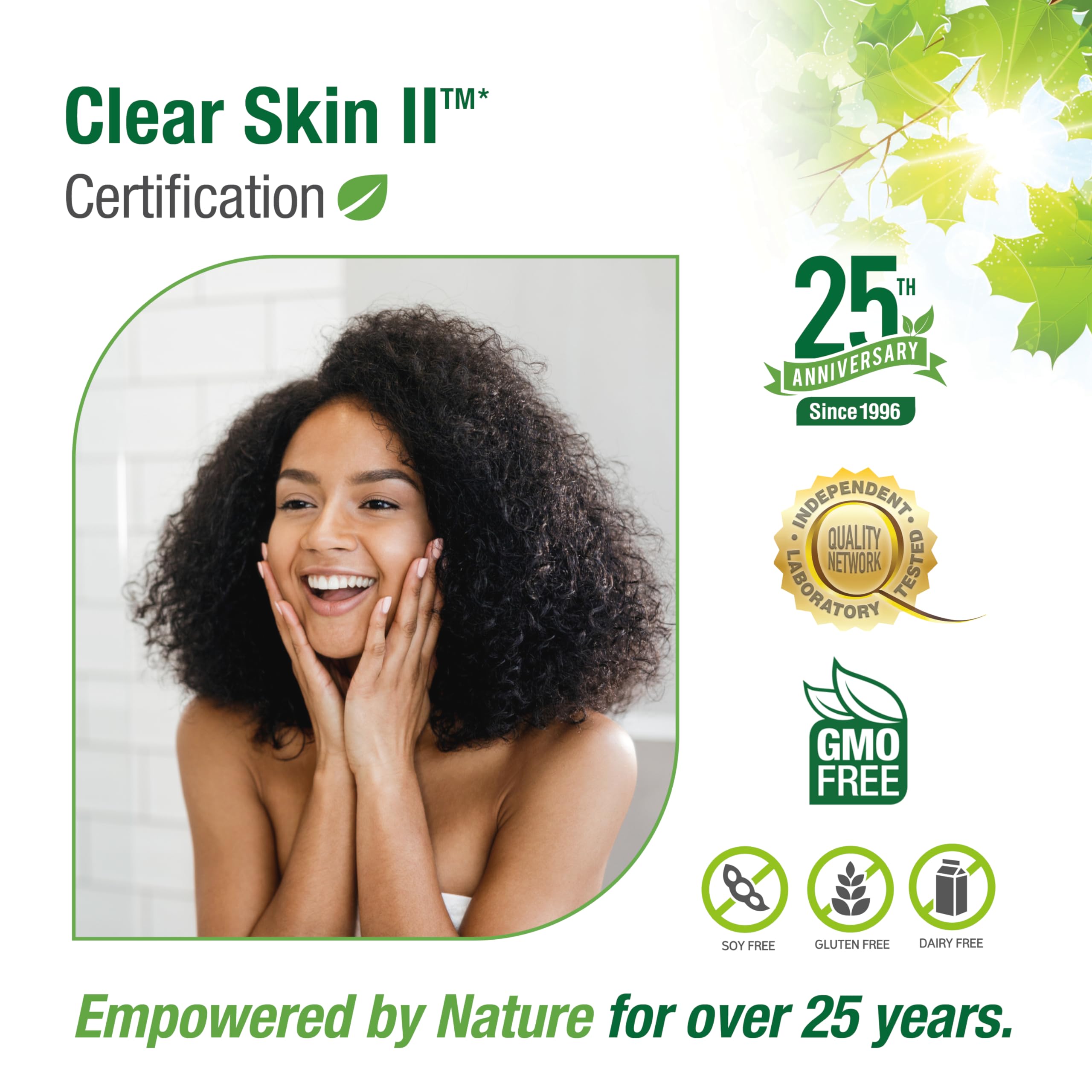 Bell Clear Skin II bottle beside daily routine plan