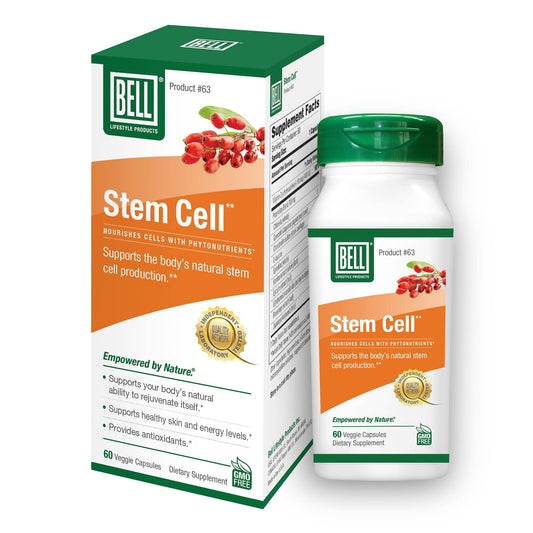 Bell Stem Cell Supplements bottle front for everyday vitality and routine use.