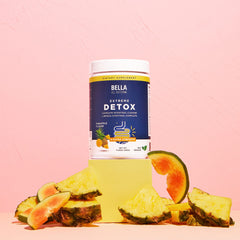 Bella All Natural Extreme Detox Pineapple packaging front highlights brand trust and flavor