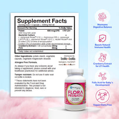 Bellebella Probiology Flora ingredients cranberry extract supporting urinary tract health