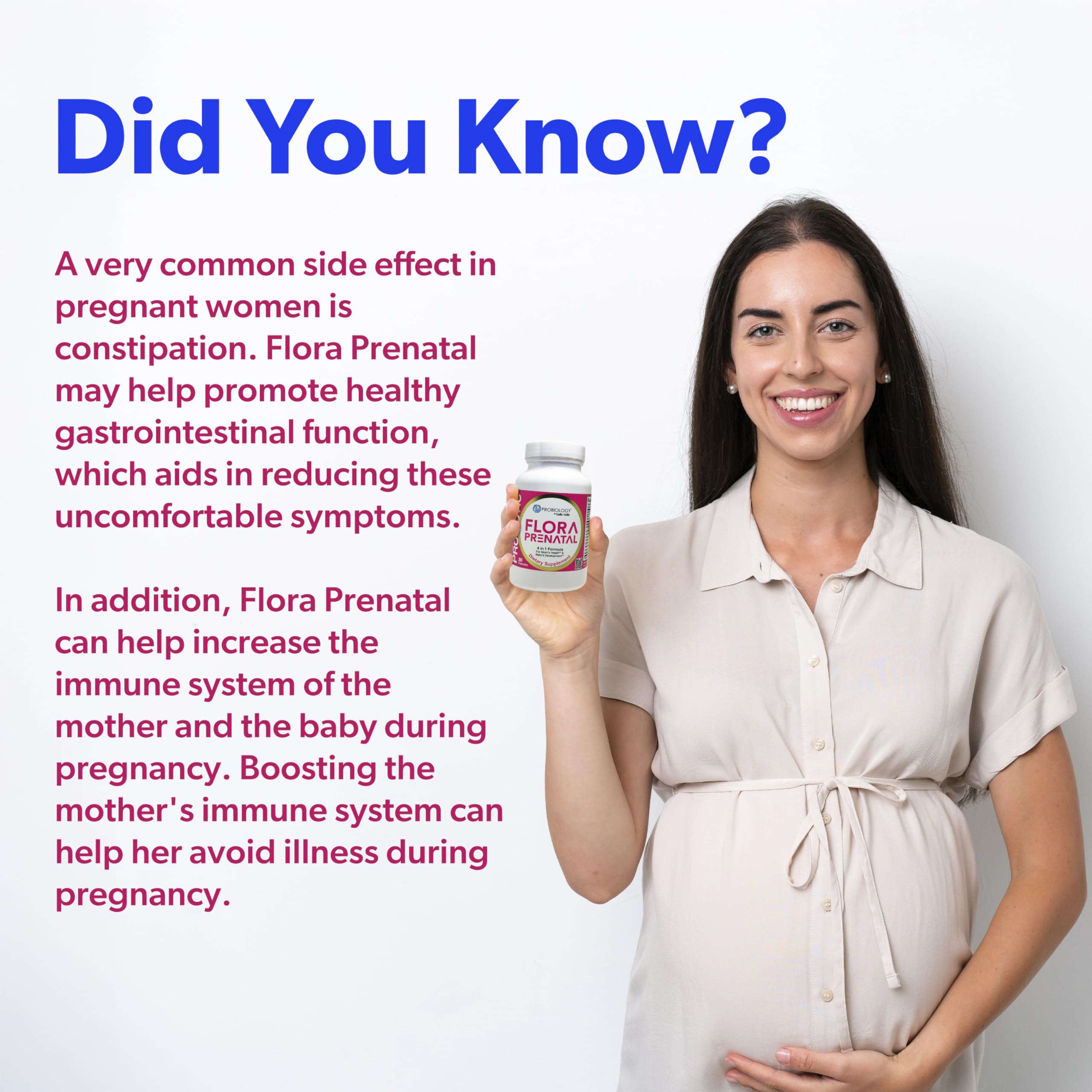 Bellebella Probiology Flora vegan and gluten-free, non-GMO prenatal probiotic supplement