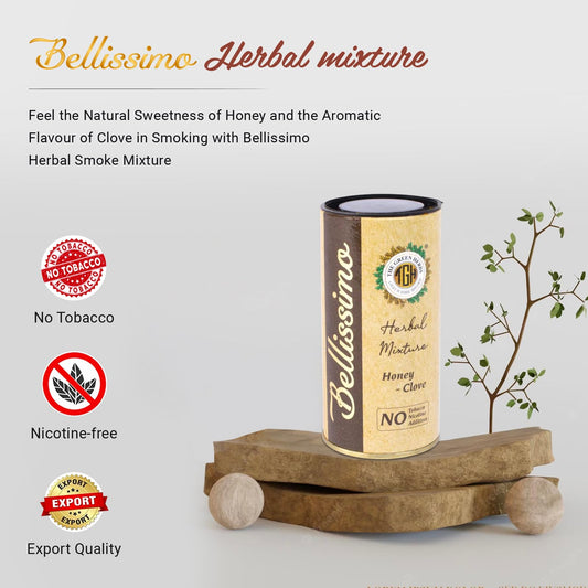 Bellissimo honey-clove flavour close-up, offering a soothing aromatic smoke experience