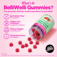 Belli Welli Fiber 4-in-1 gummies Watermelon packaging visible