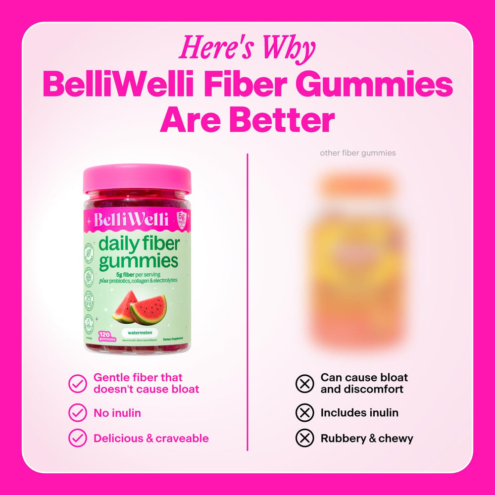 Belli Welli gummies paired with a glass of water for easy consumption