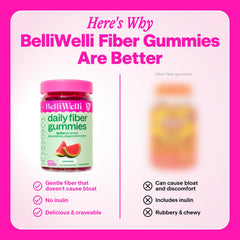 Belli Welli gummies paired with a glass of water for easy consumption