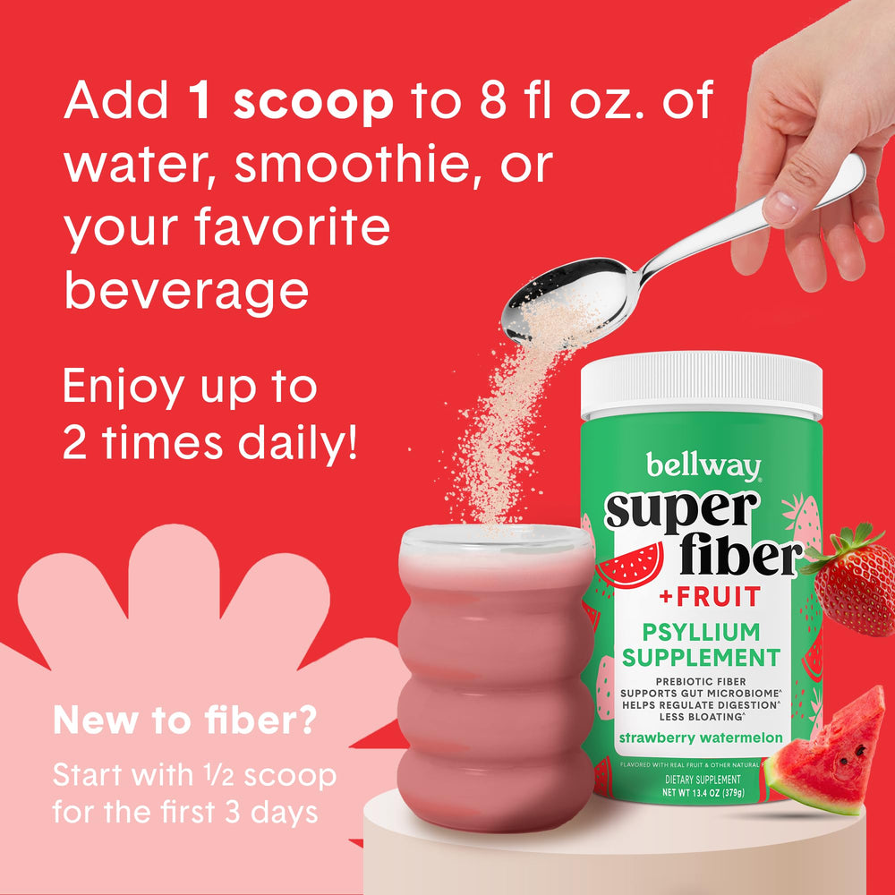 Bellway daily fiber use ritual image emphasizes building gut-friendly habits.