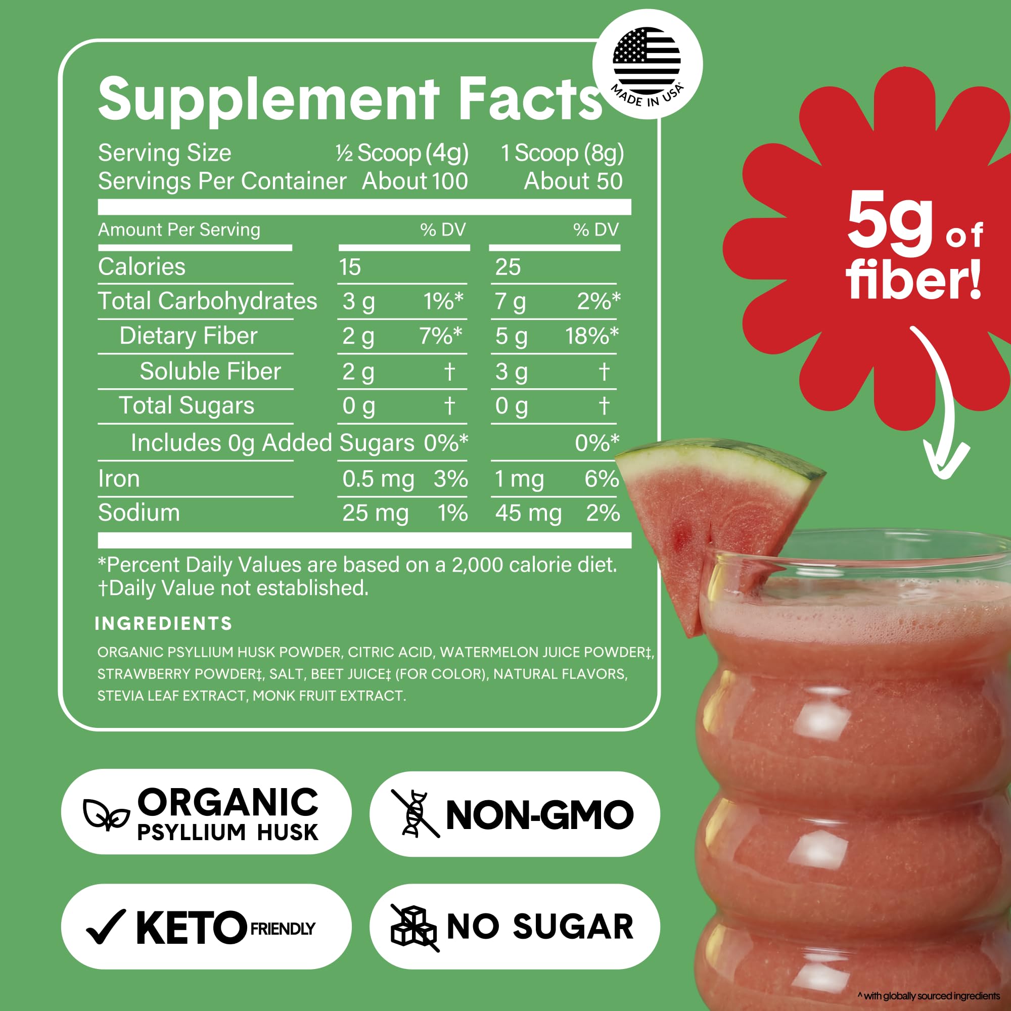 Bellway organic psyllium husk ingredients listed for clear, natural fiber source.