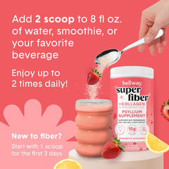 Bellway Strawberry Lemonade flavor powder served with ice, tasting fruity