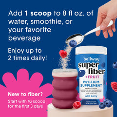 Bellway Super Fiber Fruit lifestyle shot suggesting a healthy daily routine