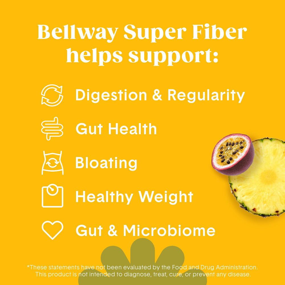 Bellway powder texture close-up demonstrates smooth mix into water for refreshing pineapple passion fruit.