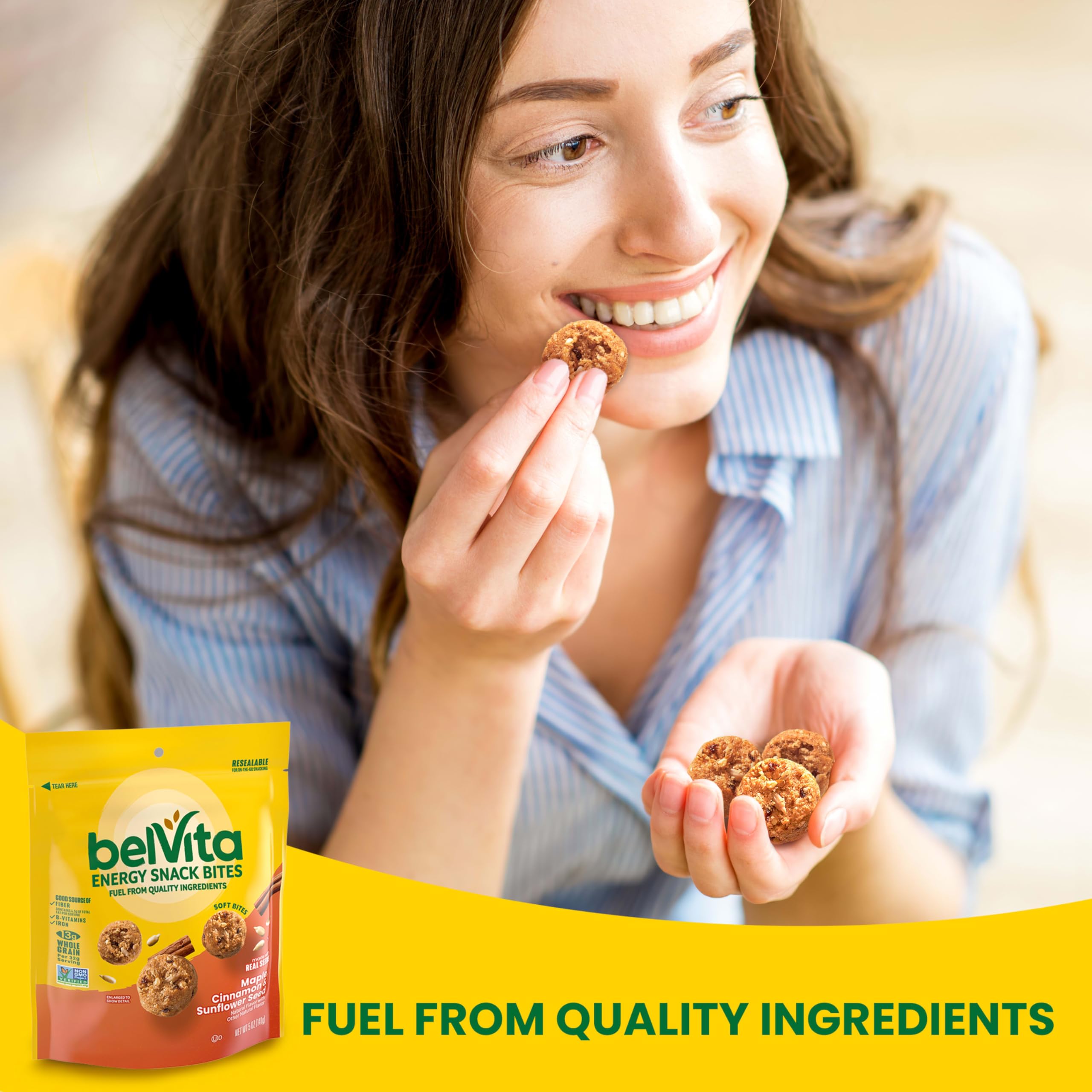 Belvita Bites presented as a breakfast option for busy mornings.