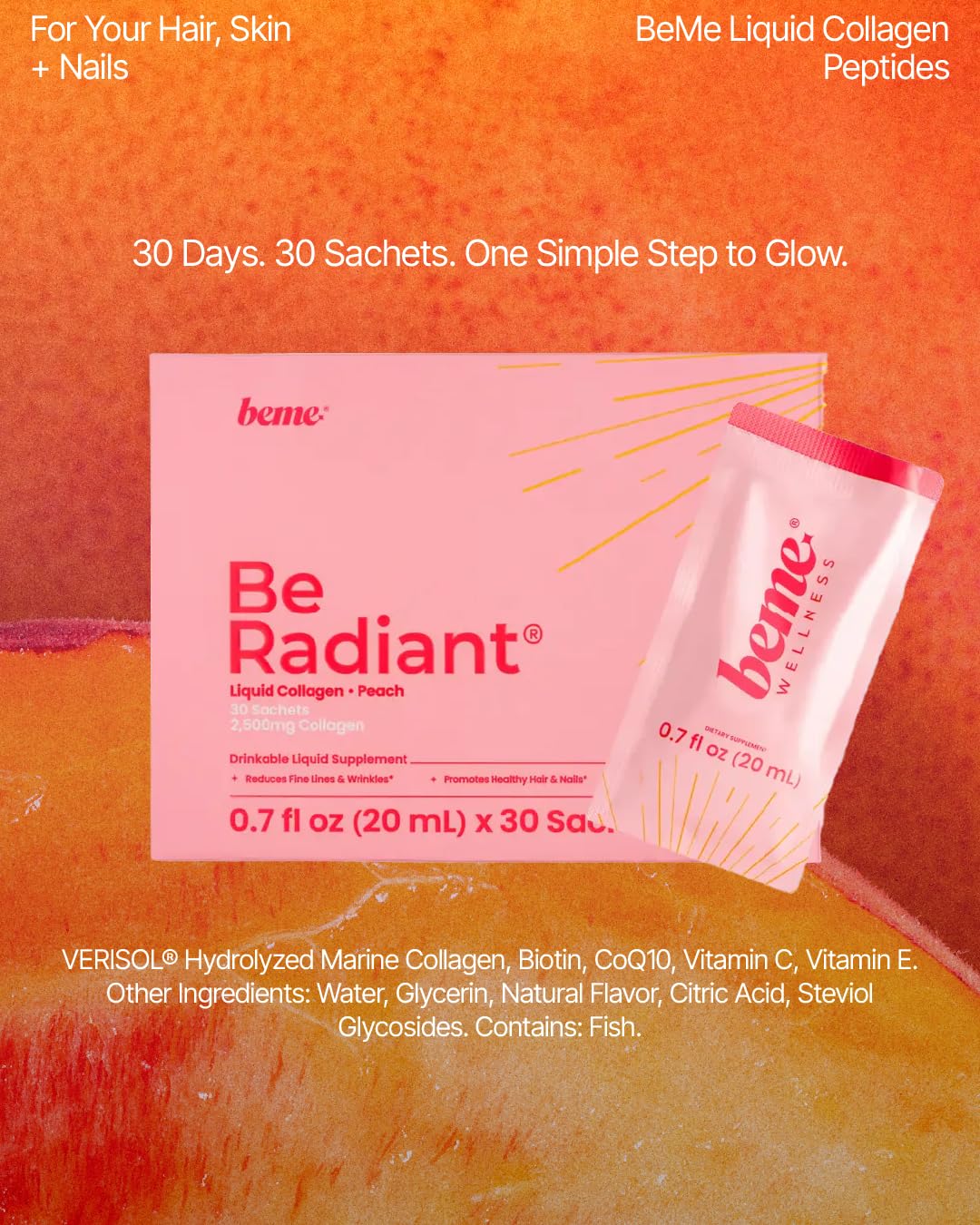 Clean formula badge and allergen-free statements on packaging.