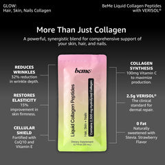 BeMe ingredients panel highlighting Verisol, Biotin, and CoQ10.