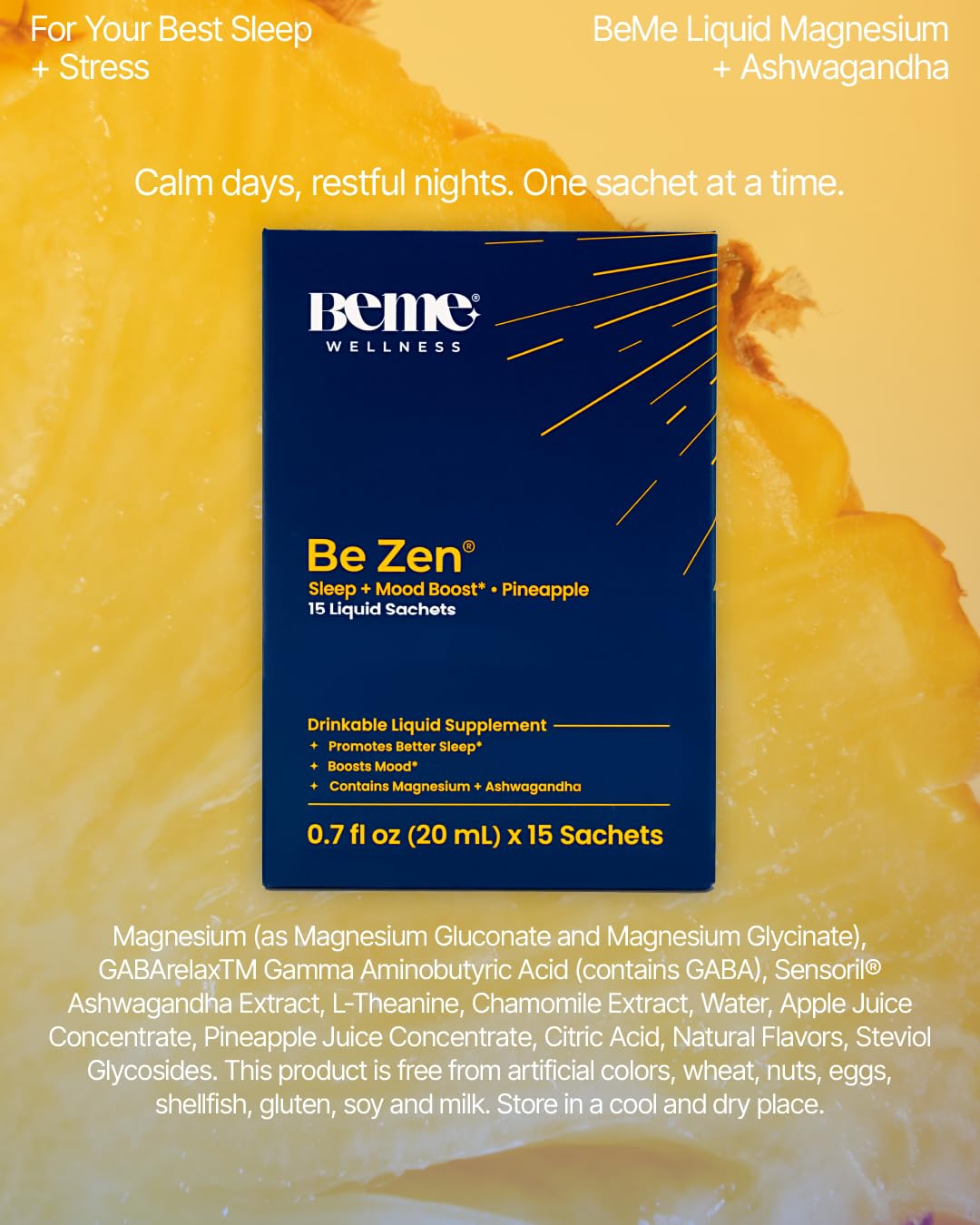 BeMe Magnesium Drink produced in FDA-registered facilities with quality testing