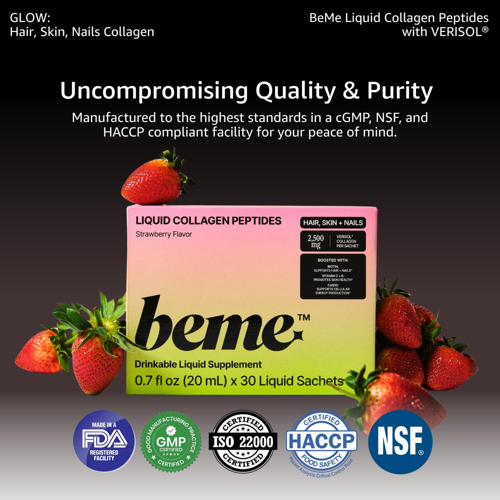BeMe 30-sachet travel pack ready for on-the-go routine.