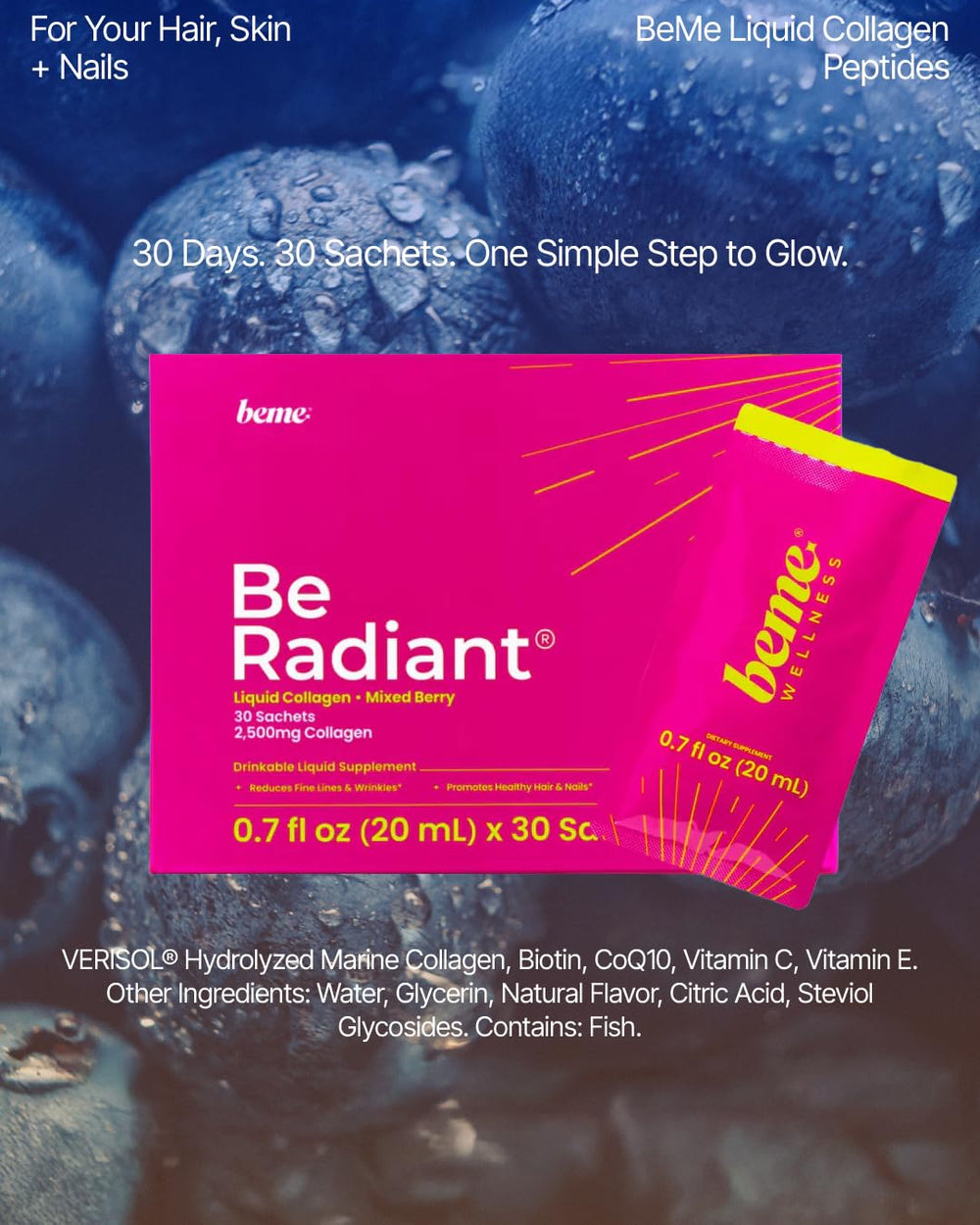 BeMe travel-friendly packaging fits busy lifestyles like work trips.
