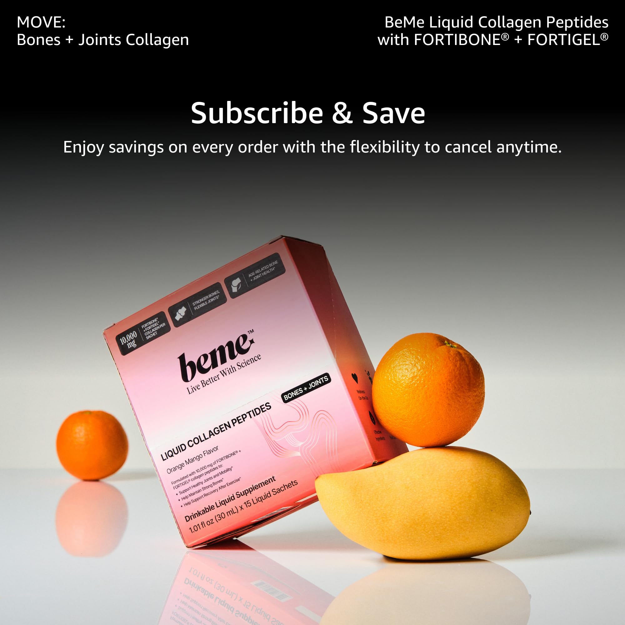BeMe bottle cap travel-friendly packaging supports mess-free use.