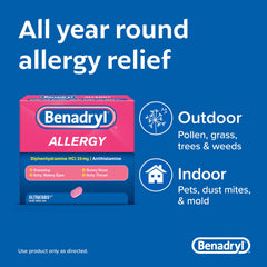 Benadryl Ultratabs Go Packs back view showing compact design.