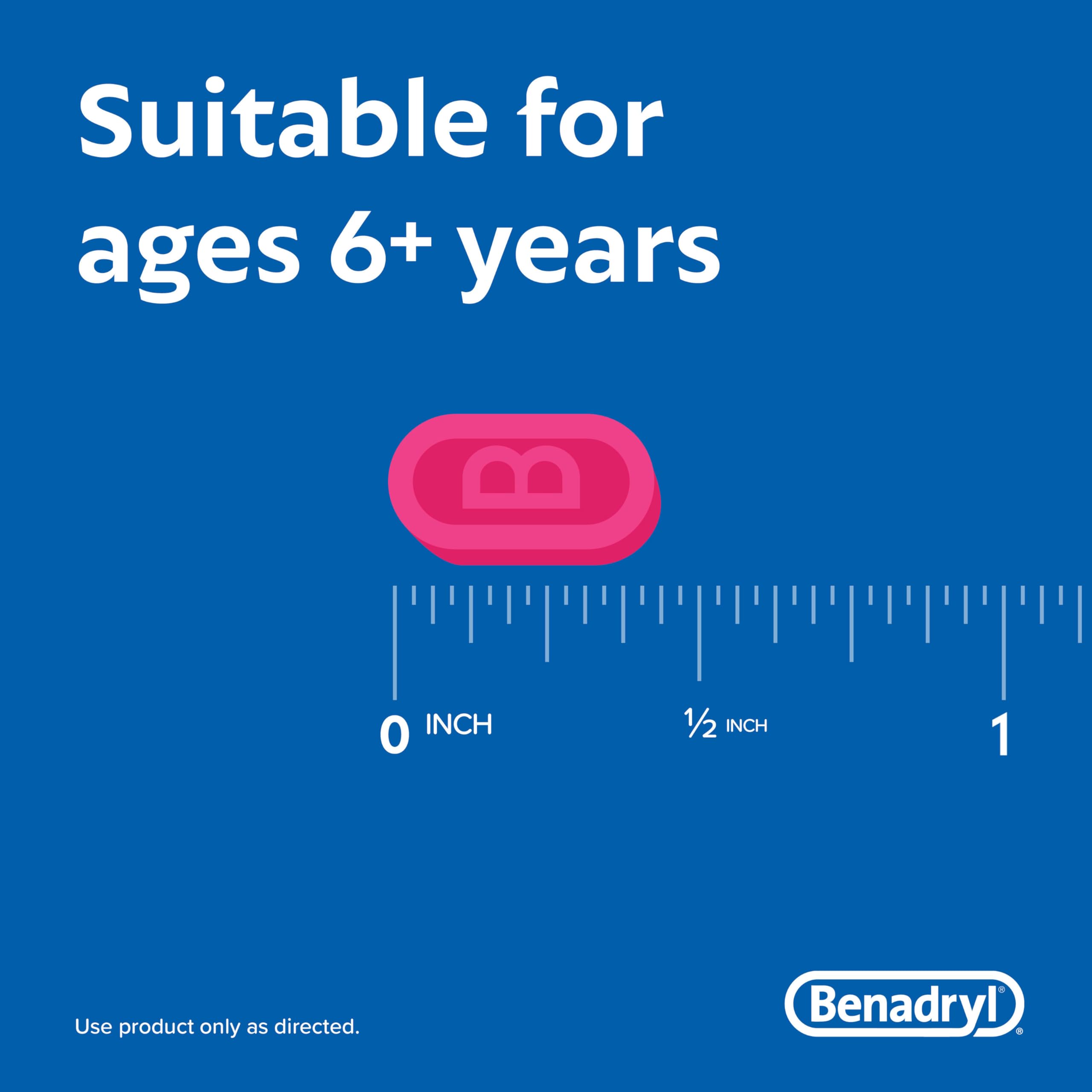 Benadryl Ultratabs travel bag use demonstrates compact convenience.