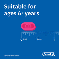 Benadryl Ultratabs travel bag use demonstrates compact convenience.