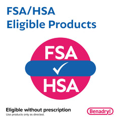 Benadryl Ultratabs two-tablets-per-packet focus for quick relief.