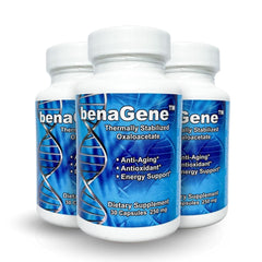 Benagene Oxaloacetate bottle for daily energy-support.