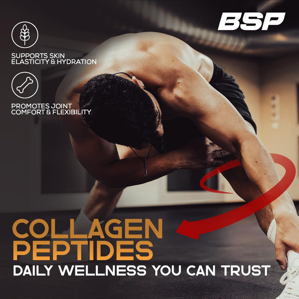 Benavidez Collagen Peptides salted caramel joint health image suggests mobility support