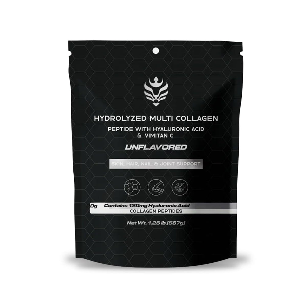 Benavidez Collagen Peptides unflavored tub close-up for skin and joint support potential.