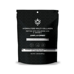 Benavidez Collagen Peptides unflavored tub close-up for skin and joint support potential.