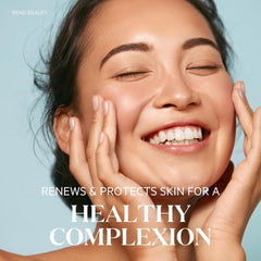Bend Renew + Protect sun protection concept showing sunscreen pairing in routine