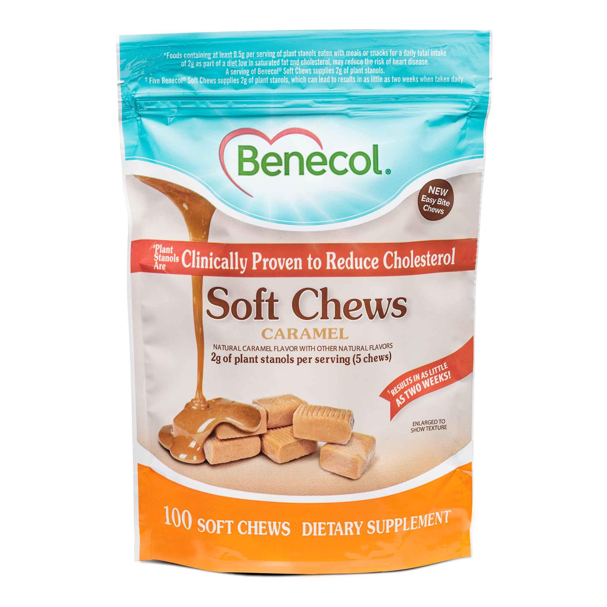 Benecol Soft Chews package for daily use with plant stanols.