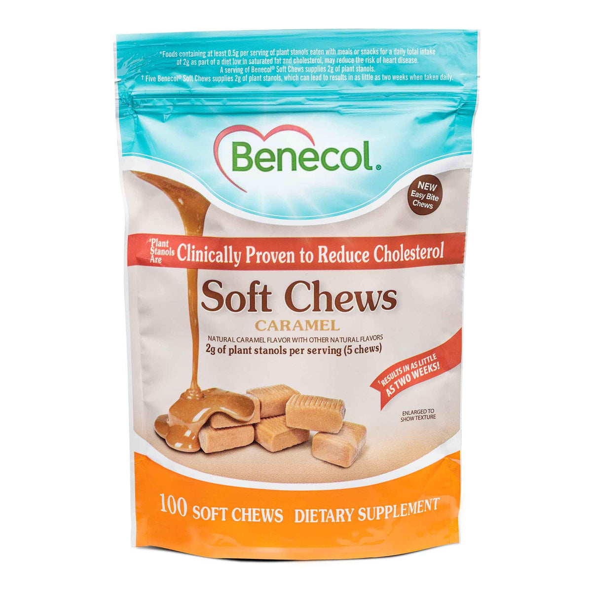 Benecol Soft Chews package for daily use with plant stanols.
