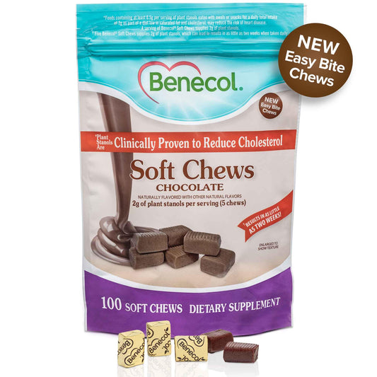 Benecol Soft Chews smooth chocolate texture for enjoyable daily routine