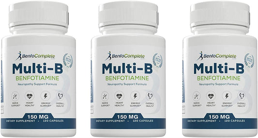 BenfoComplete Benfotiamine bottle front view for daily nutritional support.