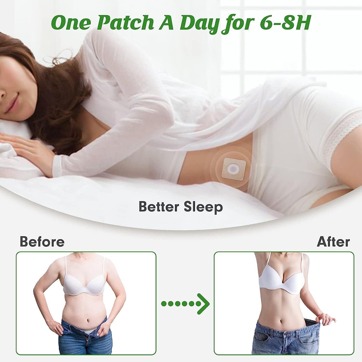 BENJEN belly patch ultra-thin breathable design on skin