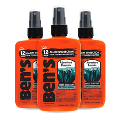 Ben's Adventure Formula bottle with pump for easy outdoor application.