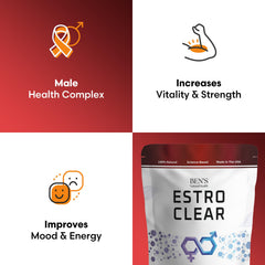 Estro Clear DIM close-up highlights hormone balance support from Ben's Natural Health
