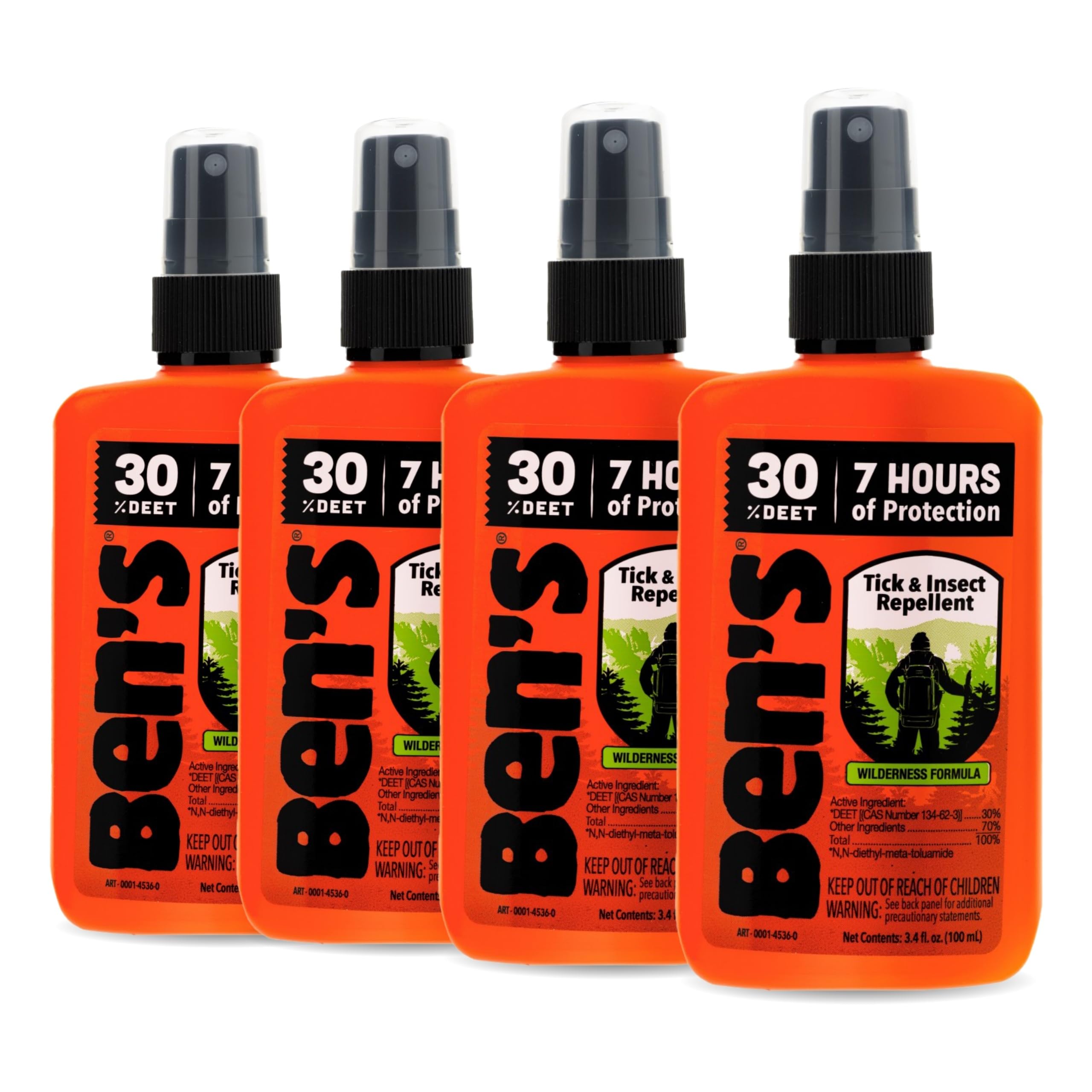 Ben's Tick & Insect Repellent bottle pour for easy outdoor application