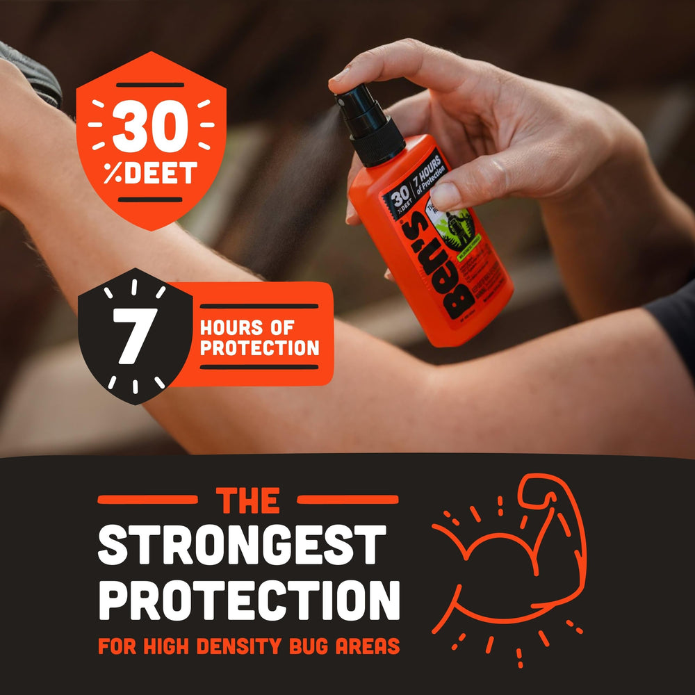 Ben's Tick & Insect Repellent fragrance-free packaging outdoors