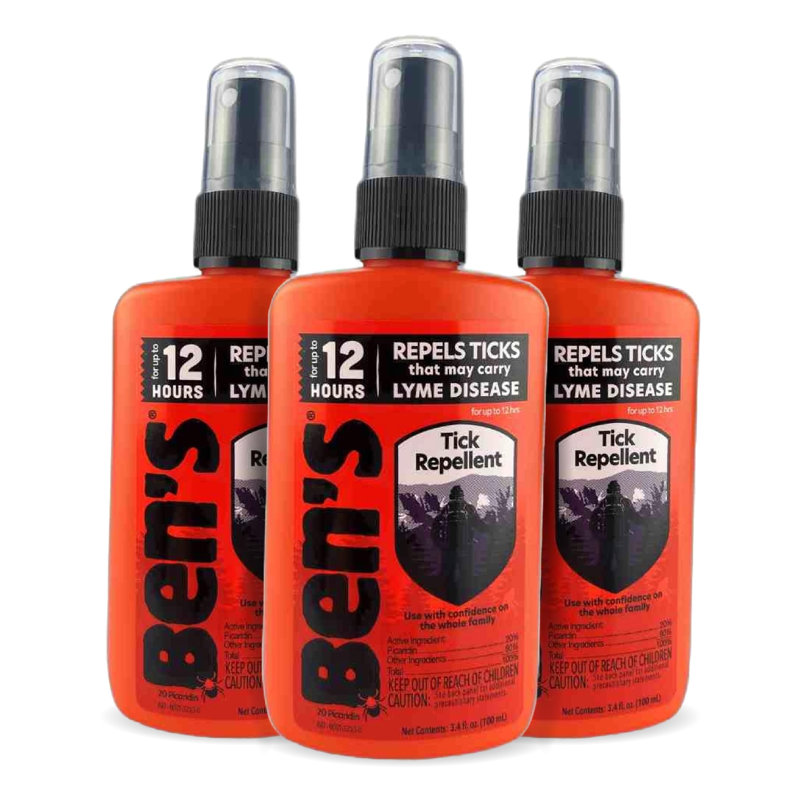 Ben's Tick Repellent bottle with pump showing compact design for outdoor protection