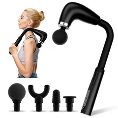 BEONISI massage gun with extended handle for easy full-body reach