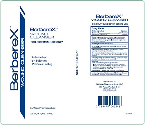 BerbereX wound care spray applying to a minor cut for cleansing