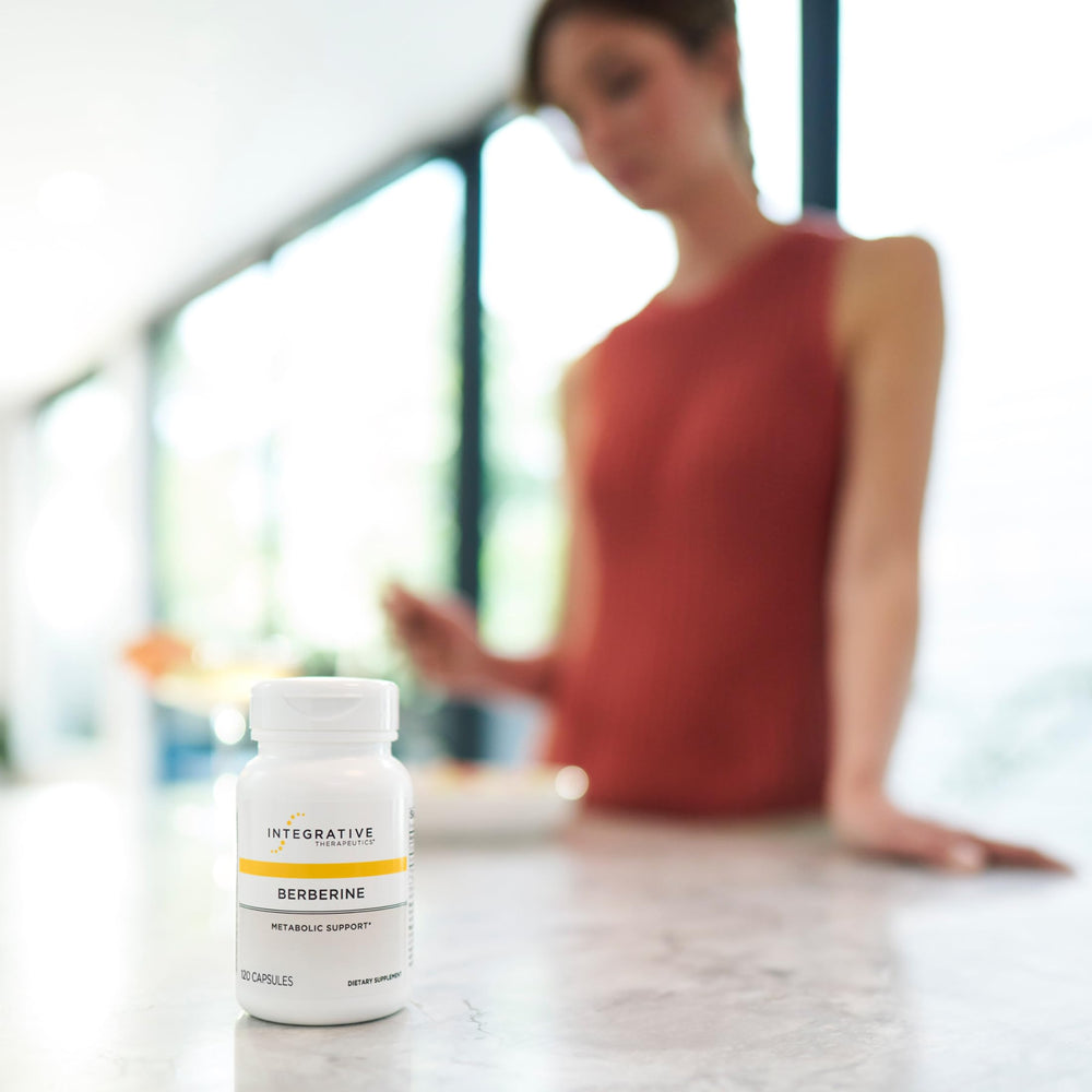 Berberine capsules closeup for cellular energy support